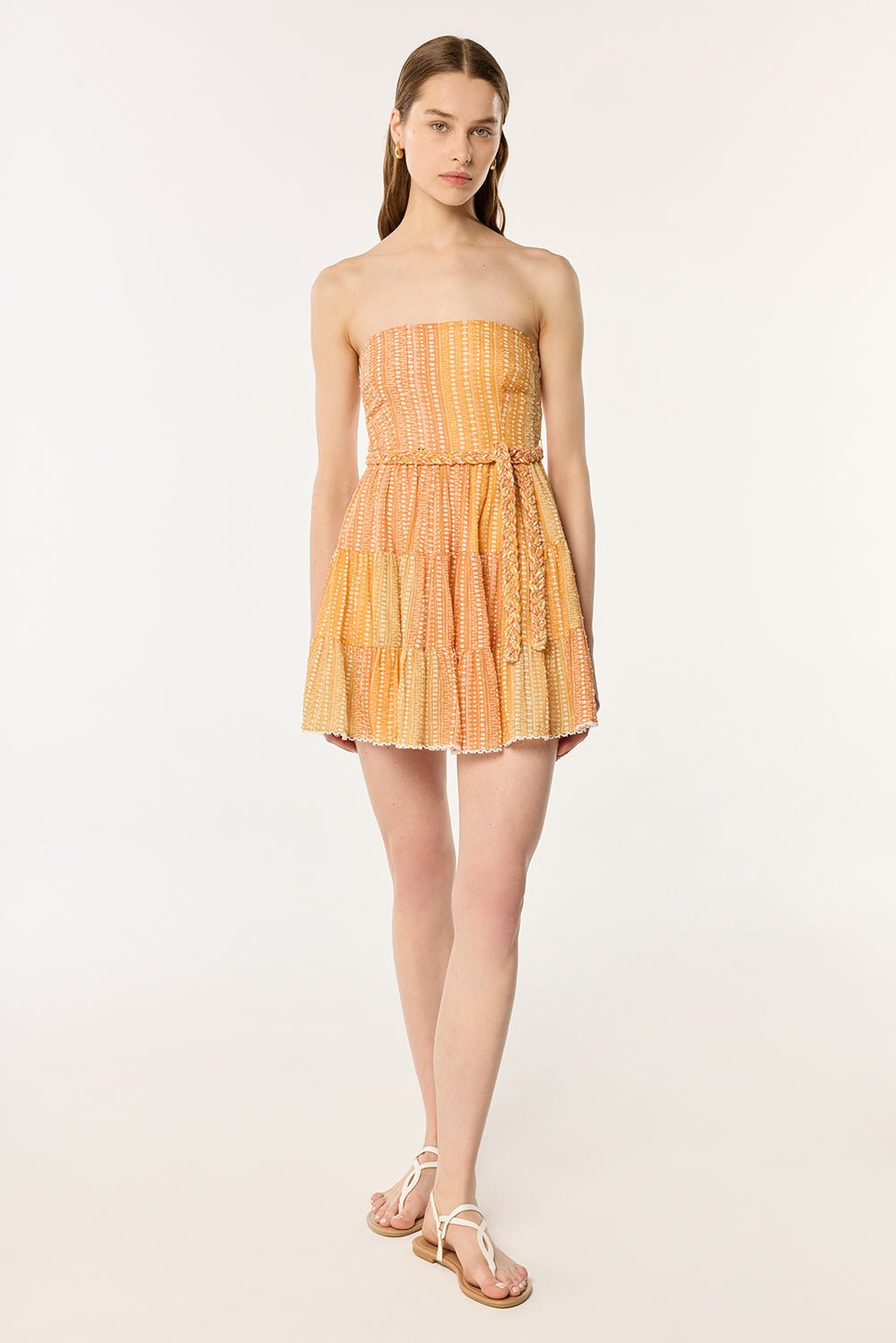 Bandeau Dress Christine - Orange Shona - 3