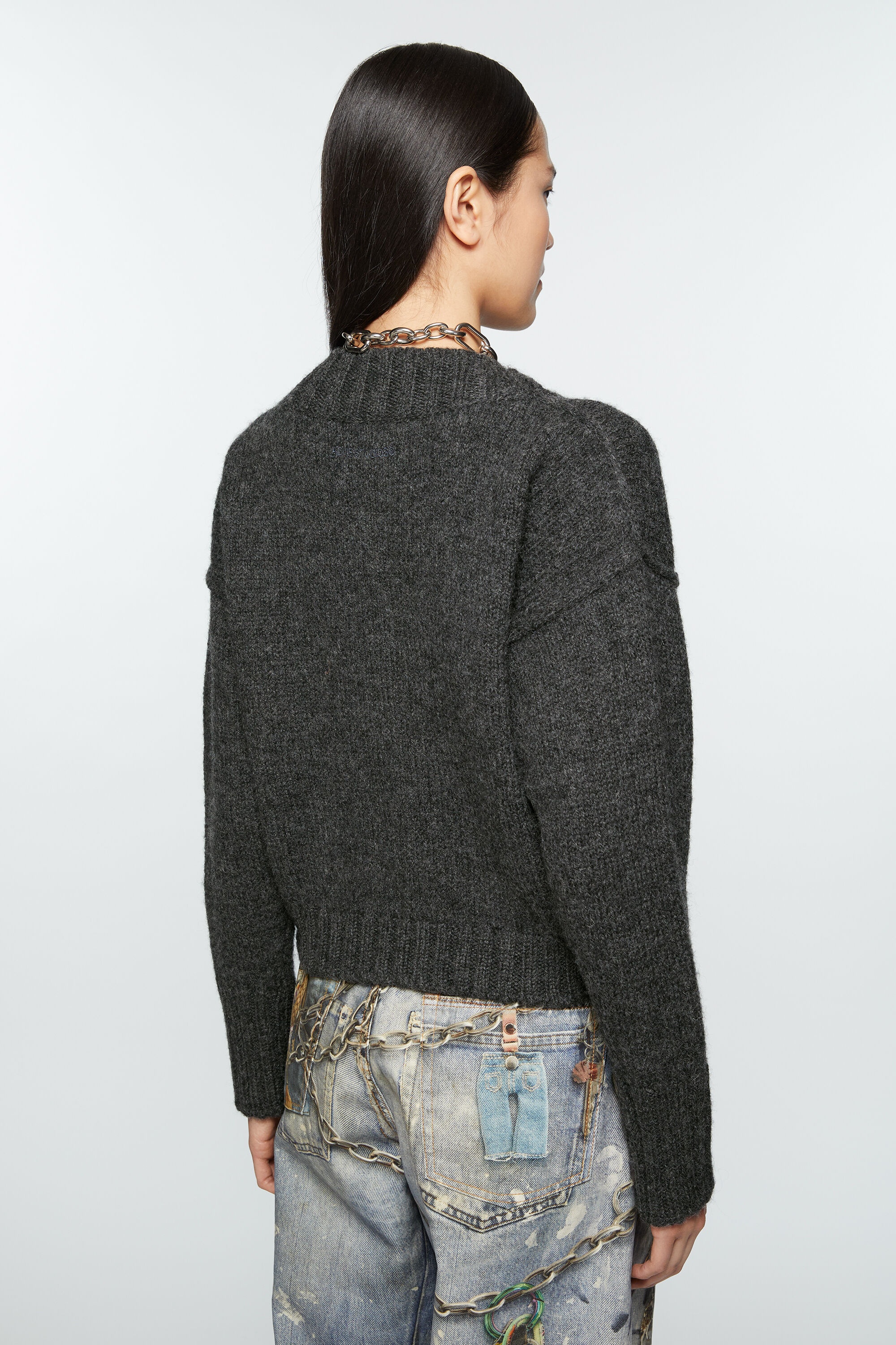 Knit cardigan - Anthracite grey - 3