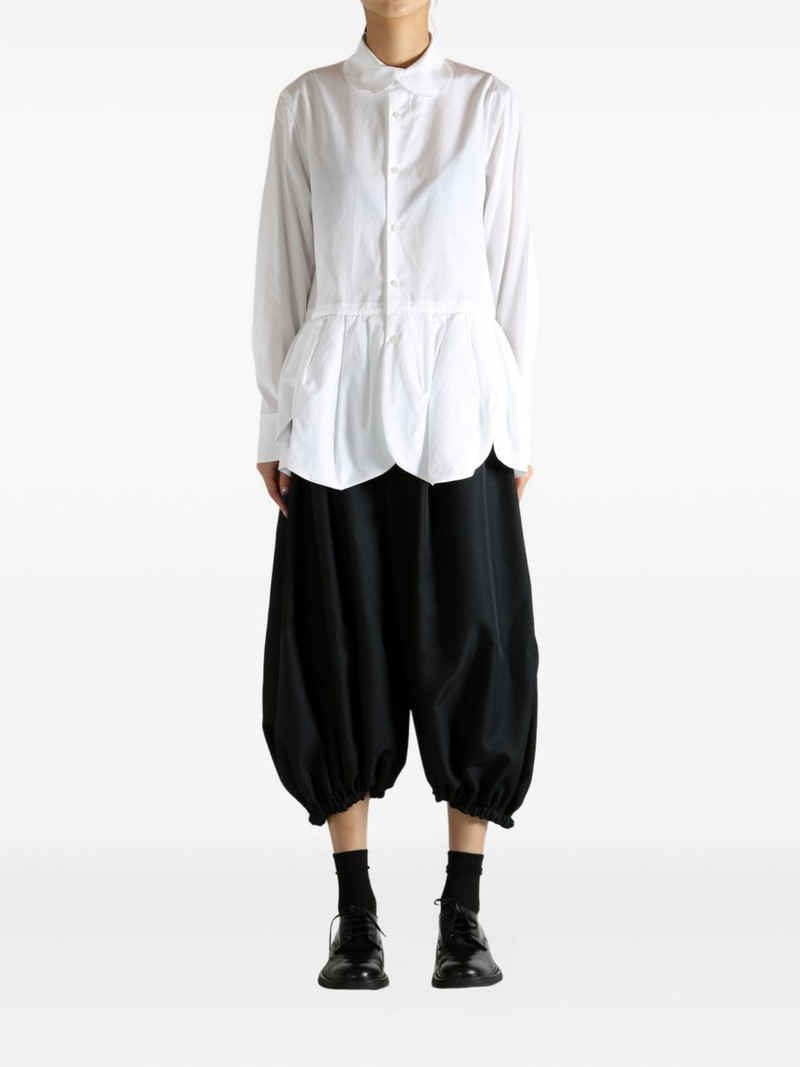 Noir Kei Ninomiya Peter Pan collar pleated blouse outlook