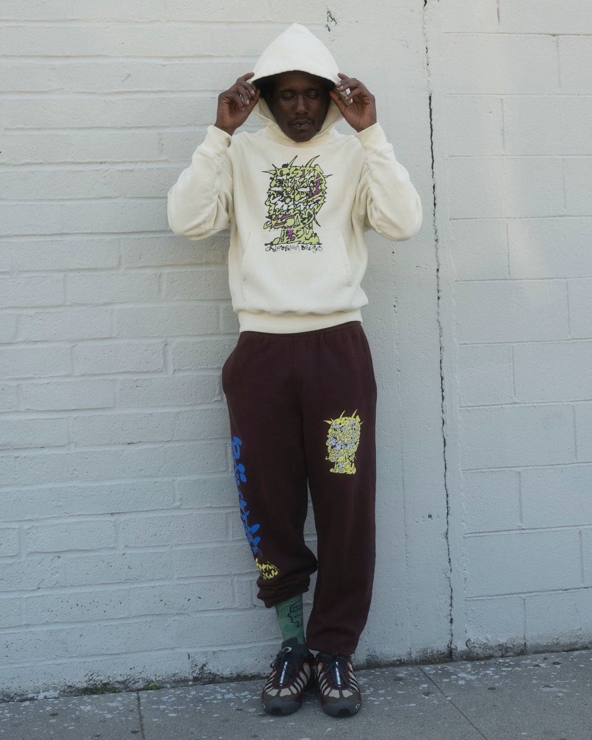 Scrambled Sweatpant - Maroon - 4