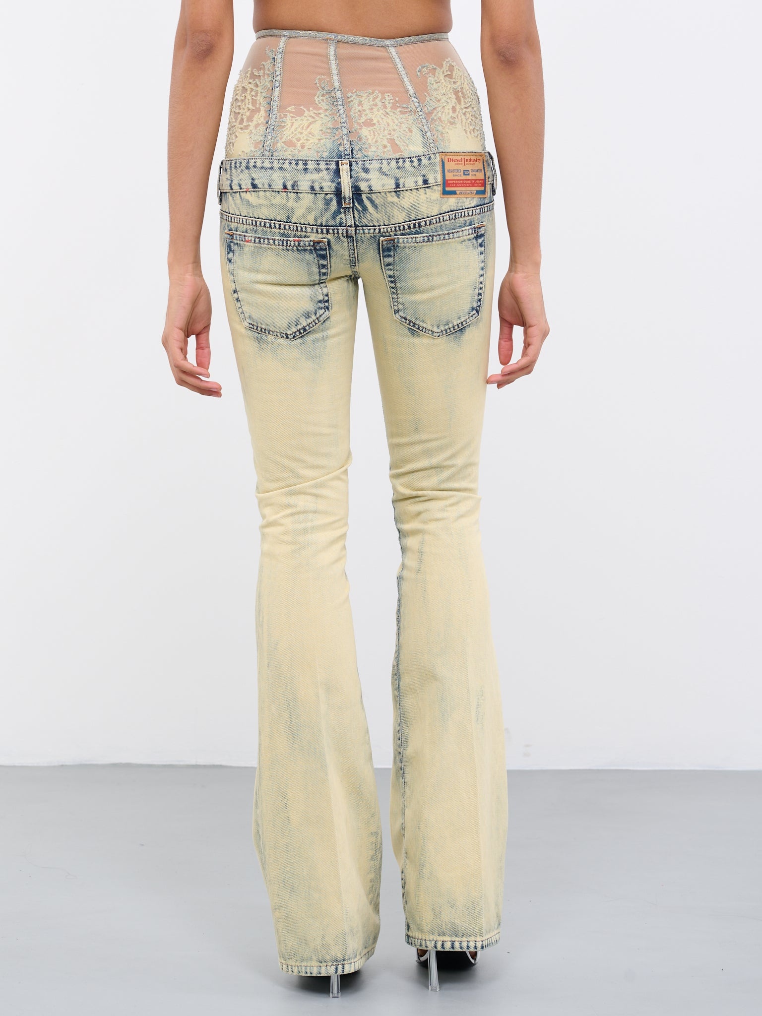 1969-D-Ebbey Corset Lace Jeans - 3