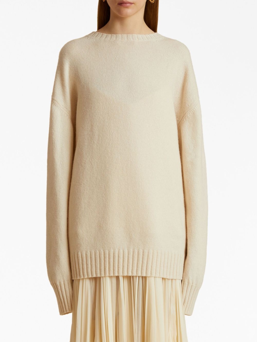 Camilla crew-neck cashmere jumper - 3