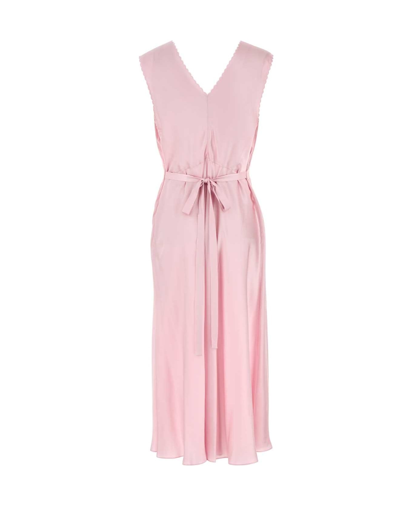 Pink Satin Dress - 2