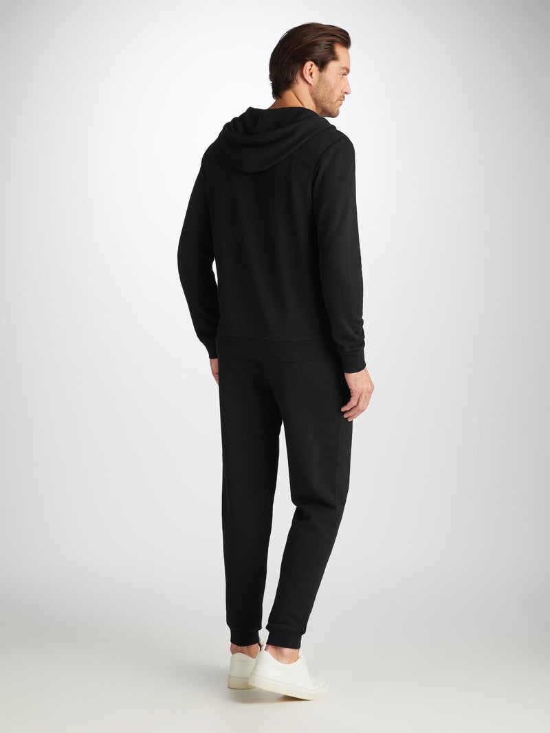 Men's Hoodie Quinn Cotton Modal Black - 4