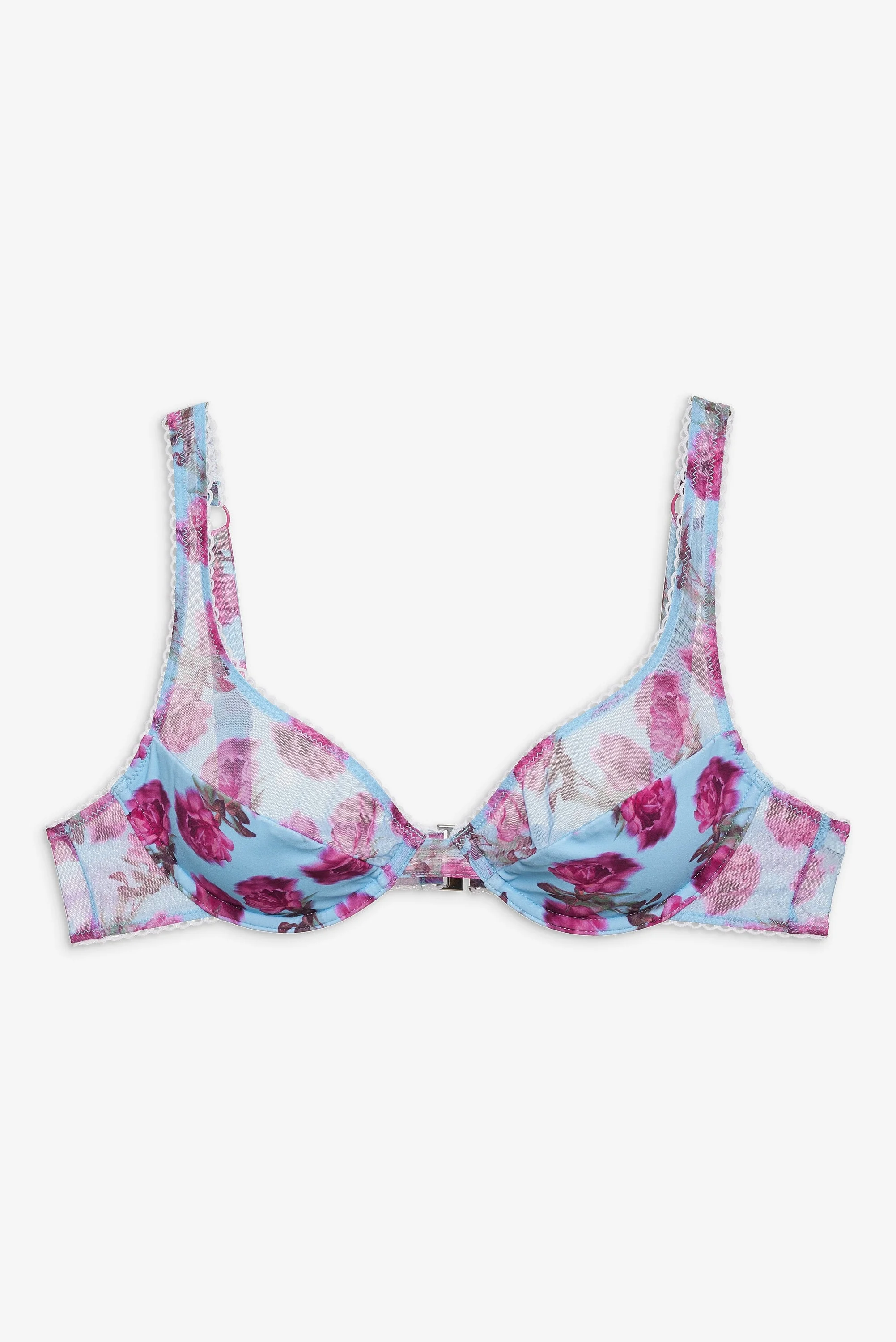 Floral Stems Underwire Bikini Top - 1