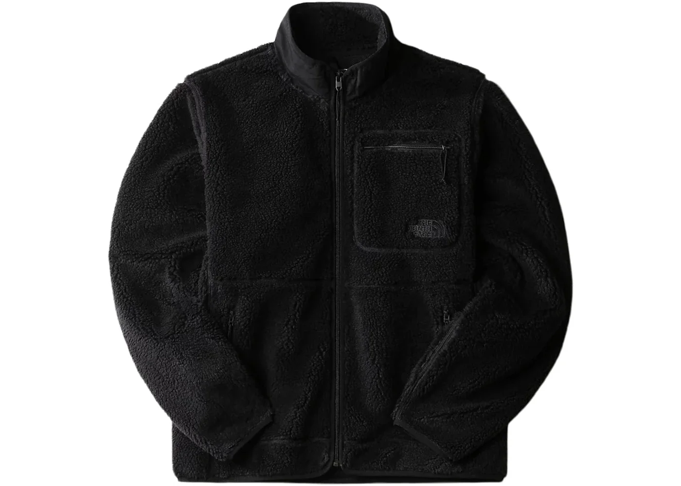 The North Face Extreme Pile Full Zip Fleece Jacket TNF Black/Black Logo - 1
