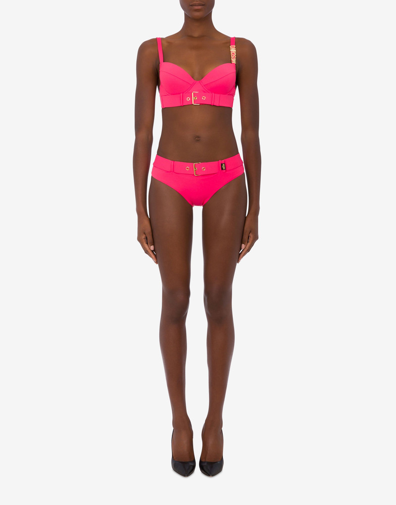 Moschino GOLD BUCKLE BIKINI TOP outlook