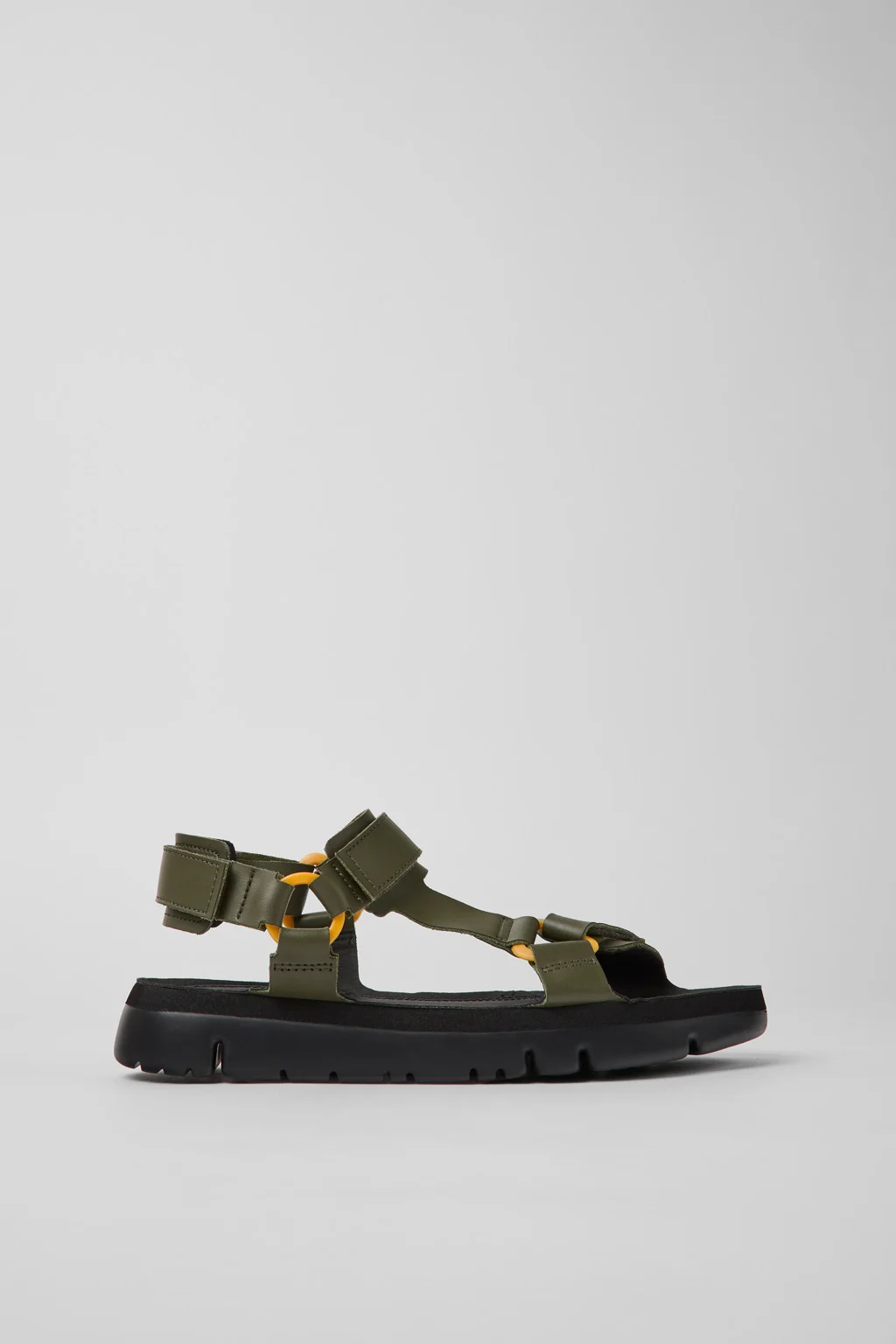 Oruga Green leather sandals for men - 1