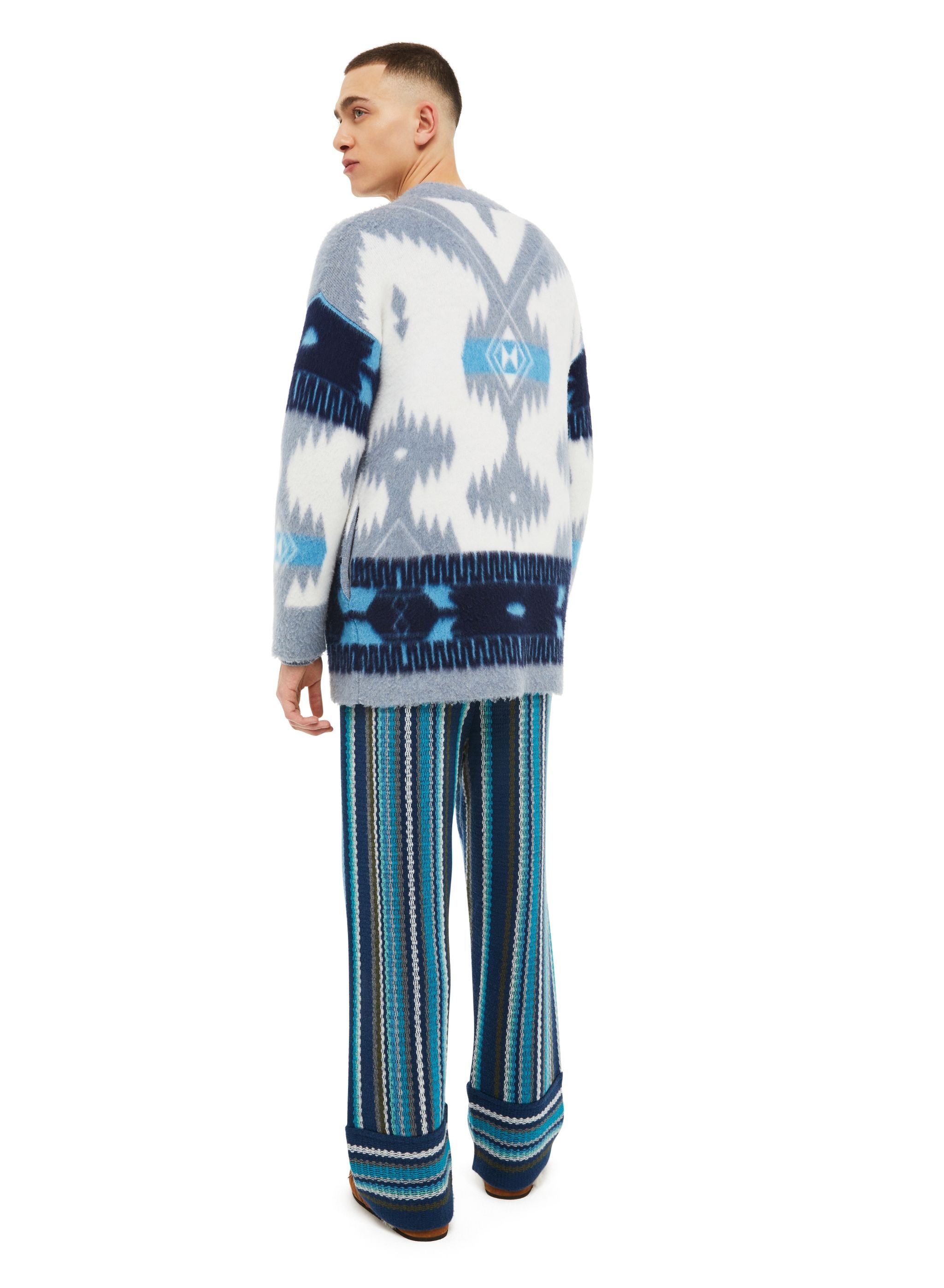 Icon Jacqurd Brushed Cardigan - 2