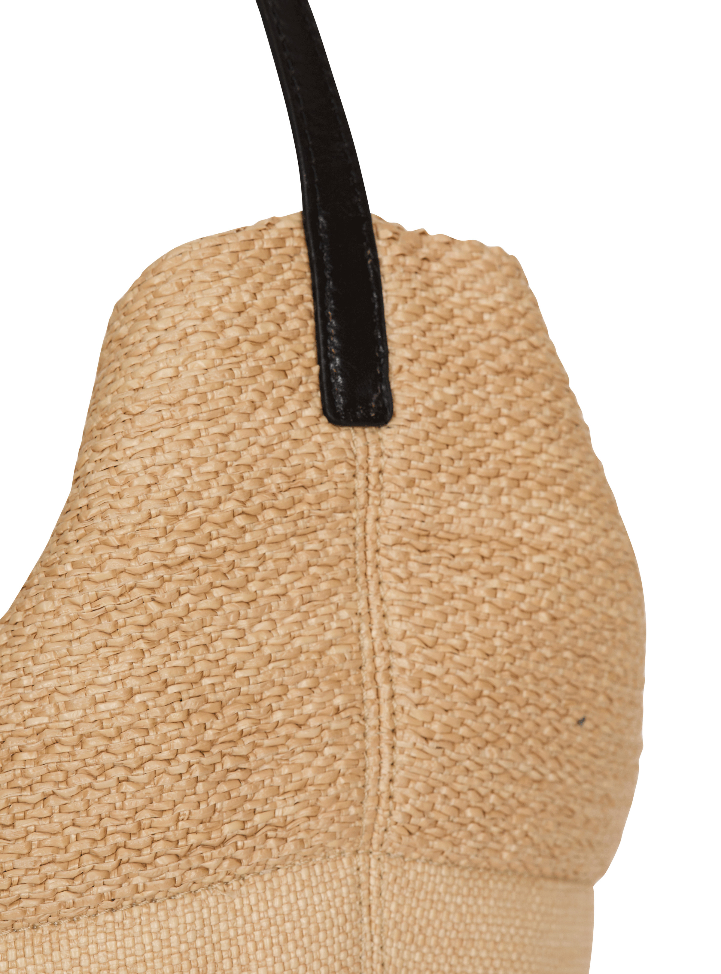Track raffia tote bag - 5