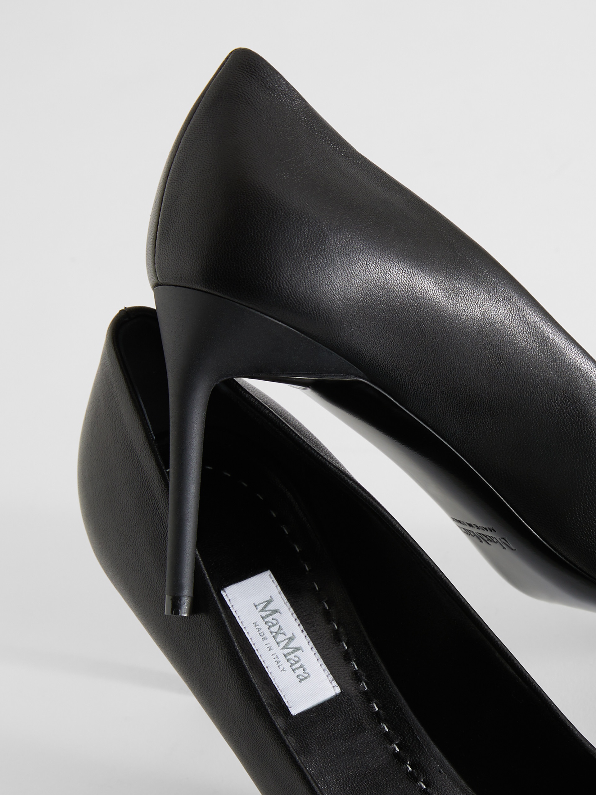 PHYLLIS Nappa leather court shoes - 4