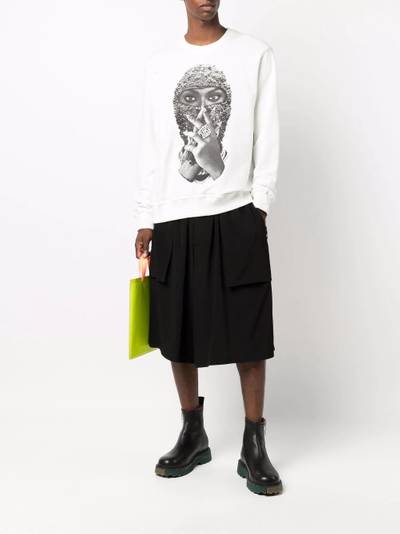 Yohji Yamamoto wide-leg knee-length shorts outlook