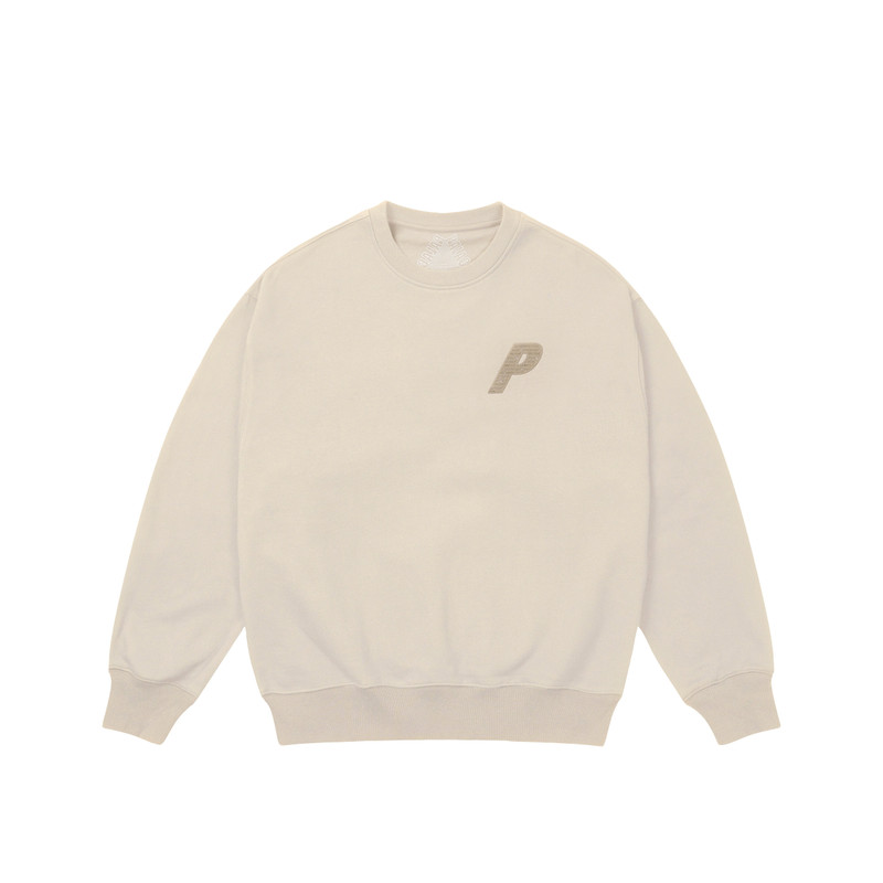 PALACE P3 CHAIN PUFF CREW STONEY GREY outlook