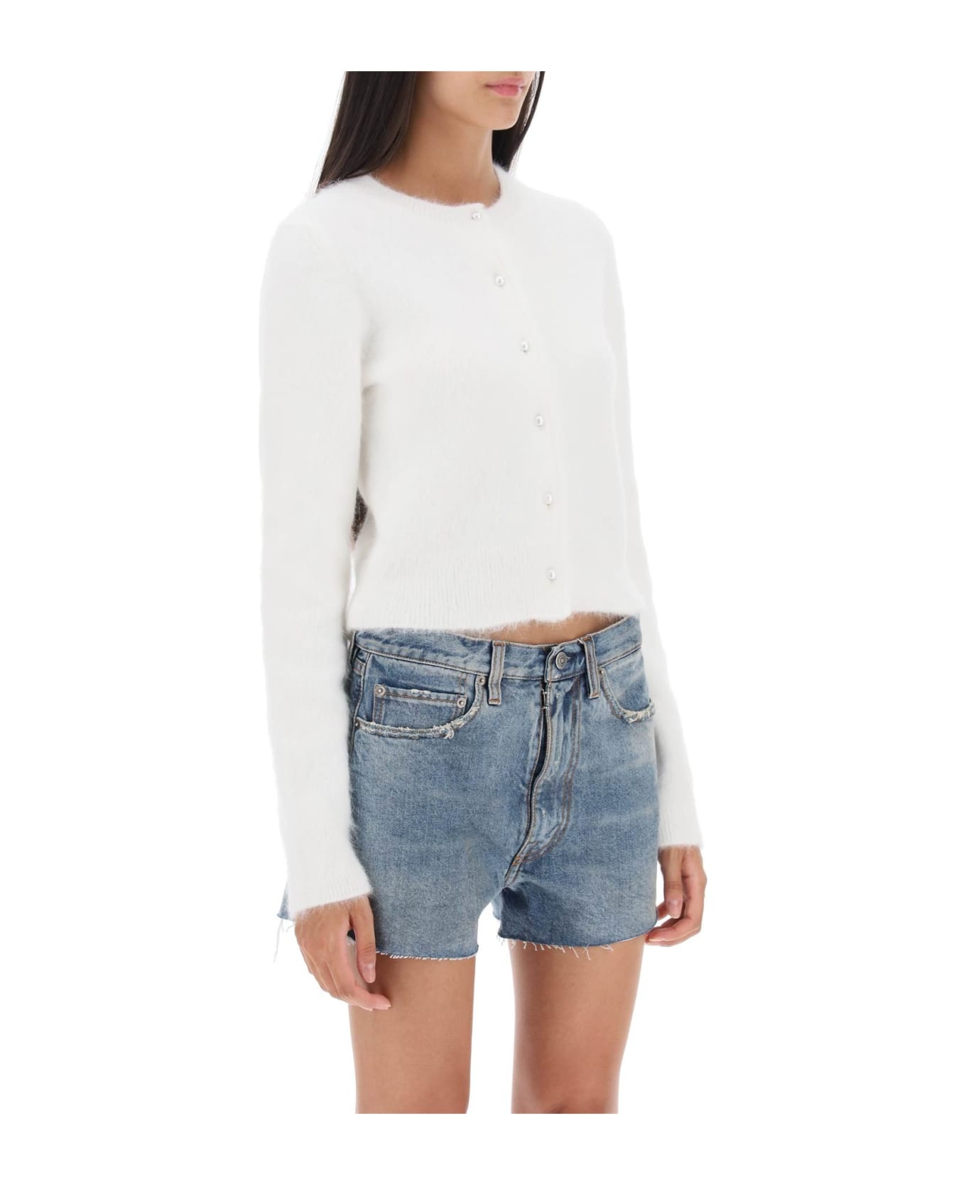 Crew Neck Cardigan - 2