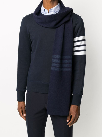 Thom Browne 4-bar stripe scarf outlook
