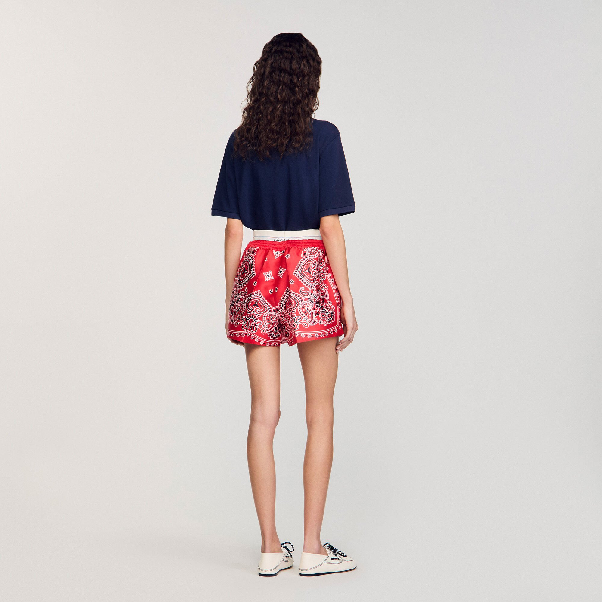 BANDANA PRINT SHORTS - 5