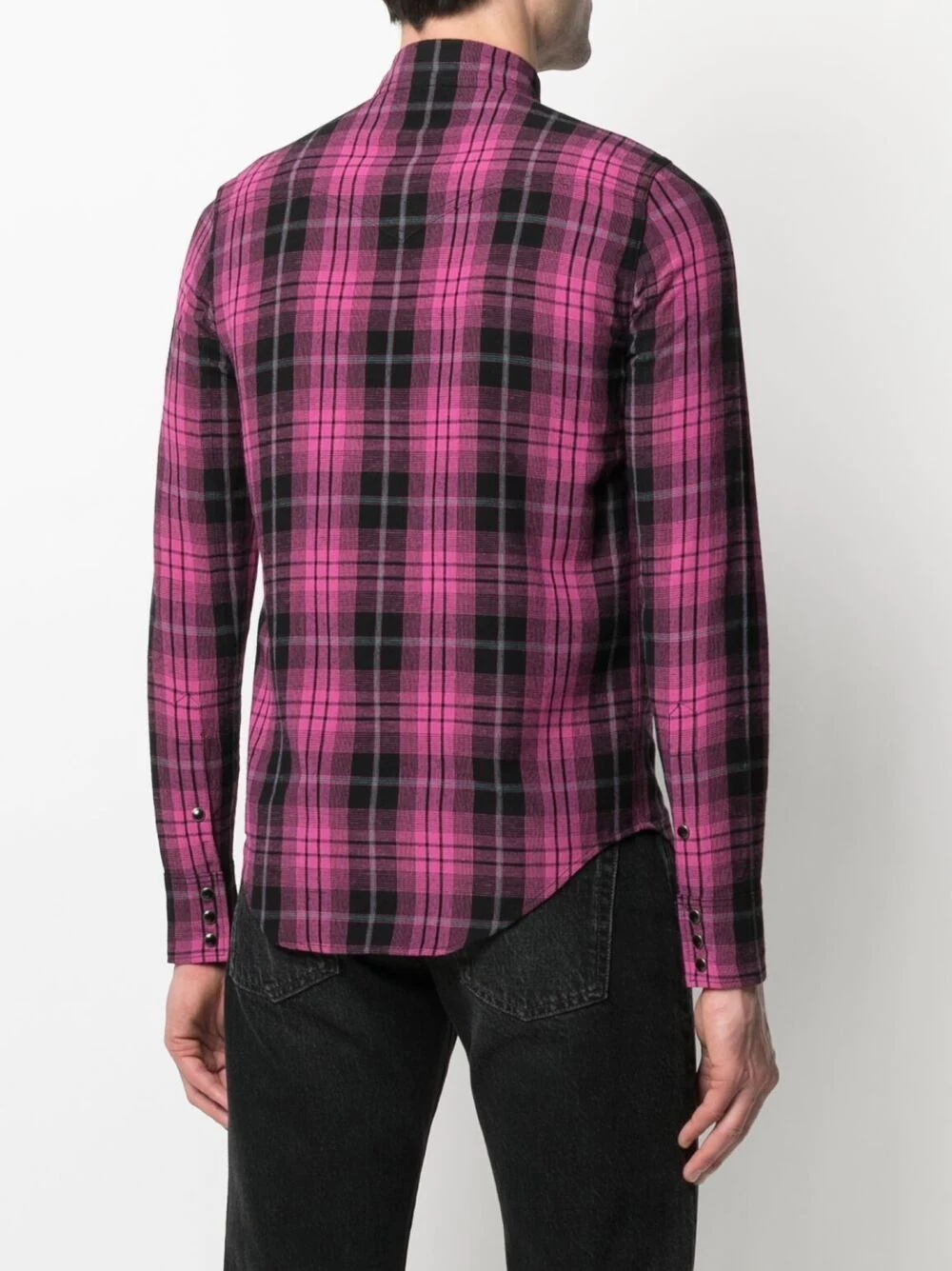 checked long-sleeve shirt - 4