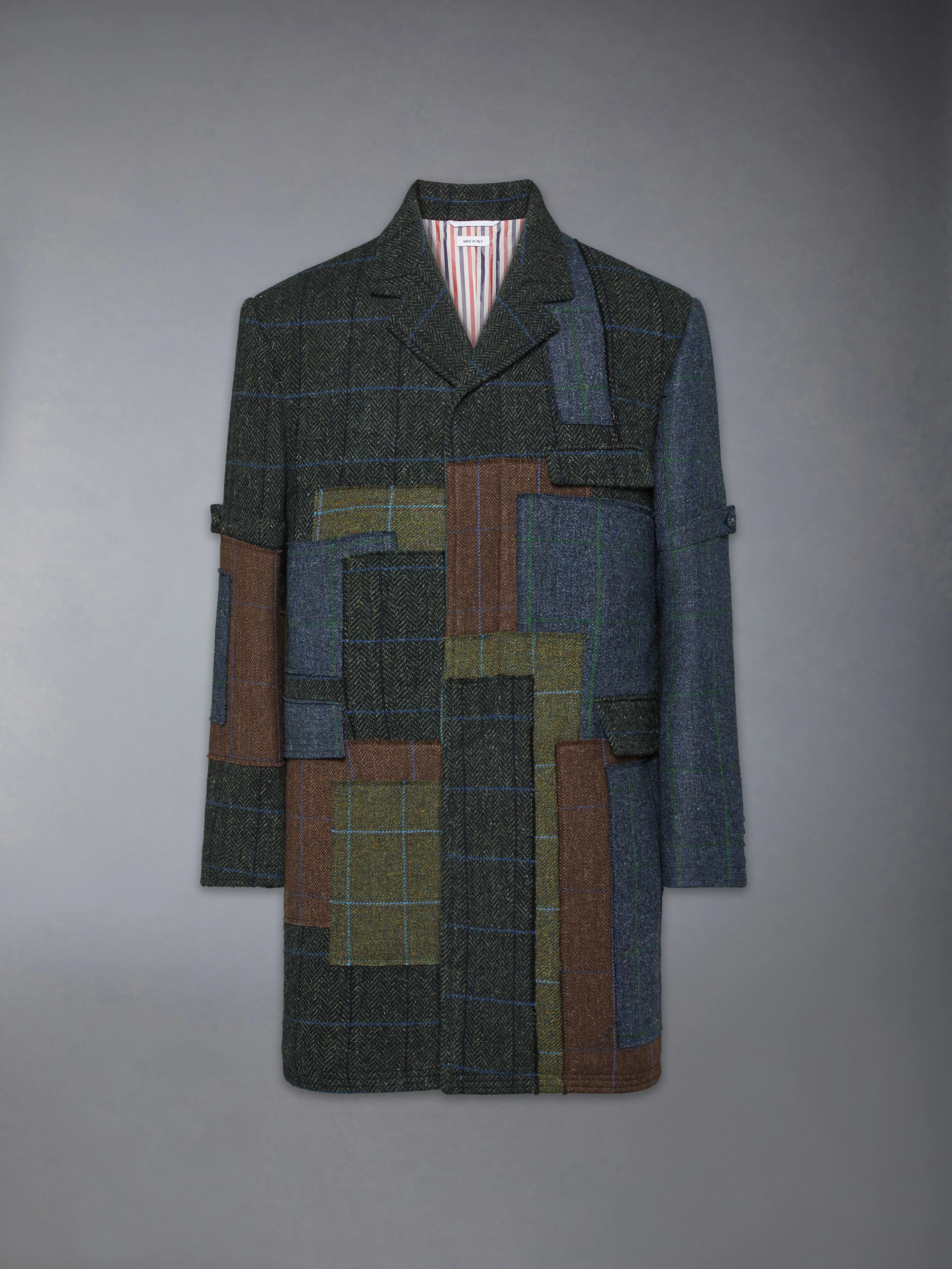 HUNTING TWEED CHESTERFIELD ARMBAND JACKET - 1