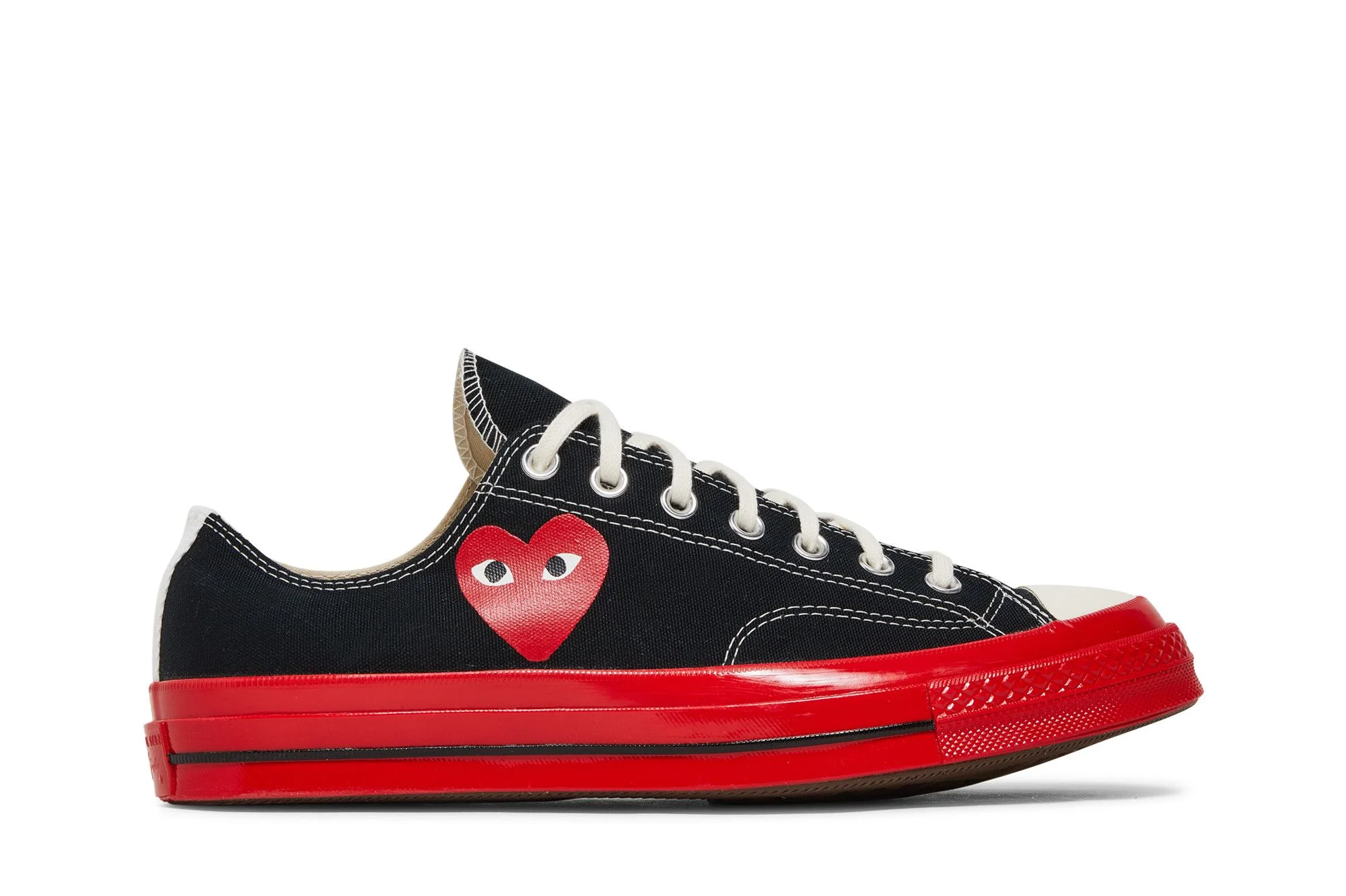 Comme des Garçons Play x Chuck 70 Low 'Black Red' - 1