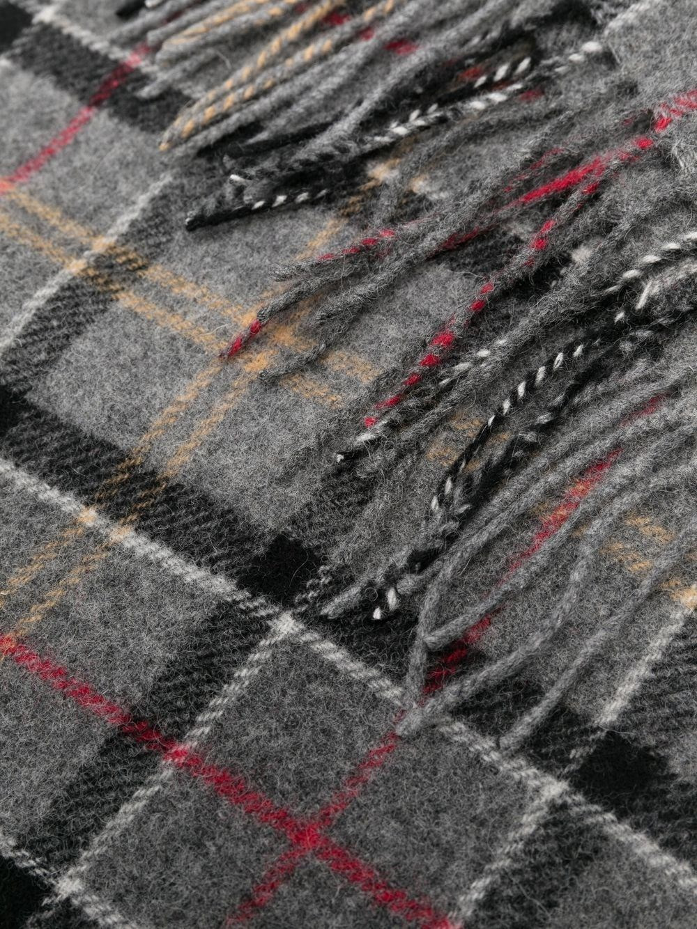 Tartan wool  scarf - 3