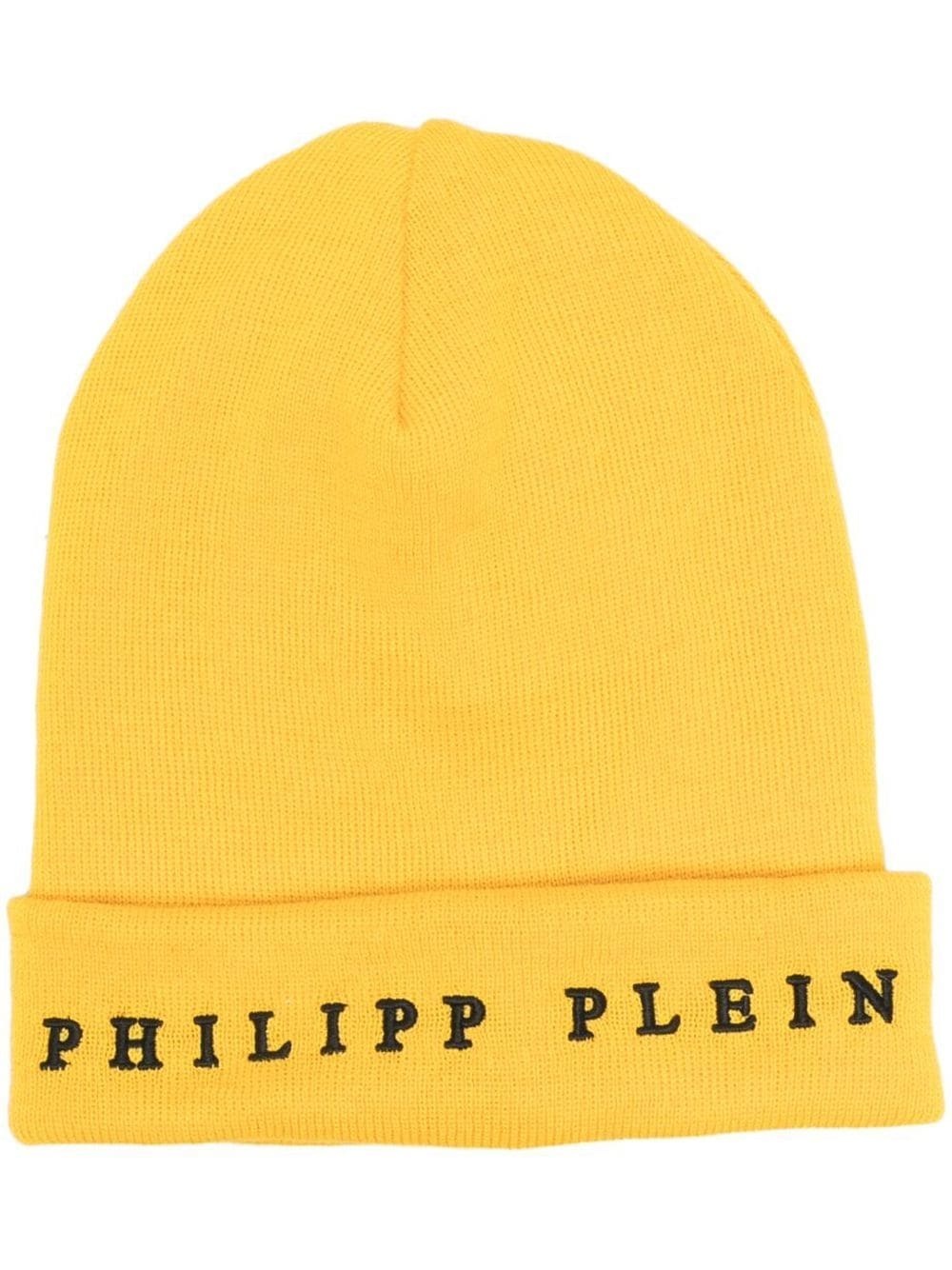 embroidered logo beanie - 1