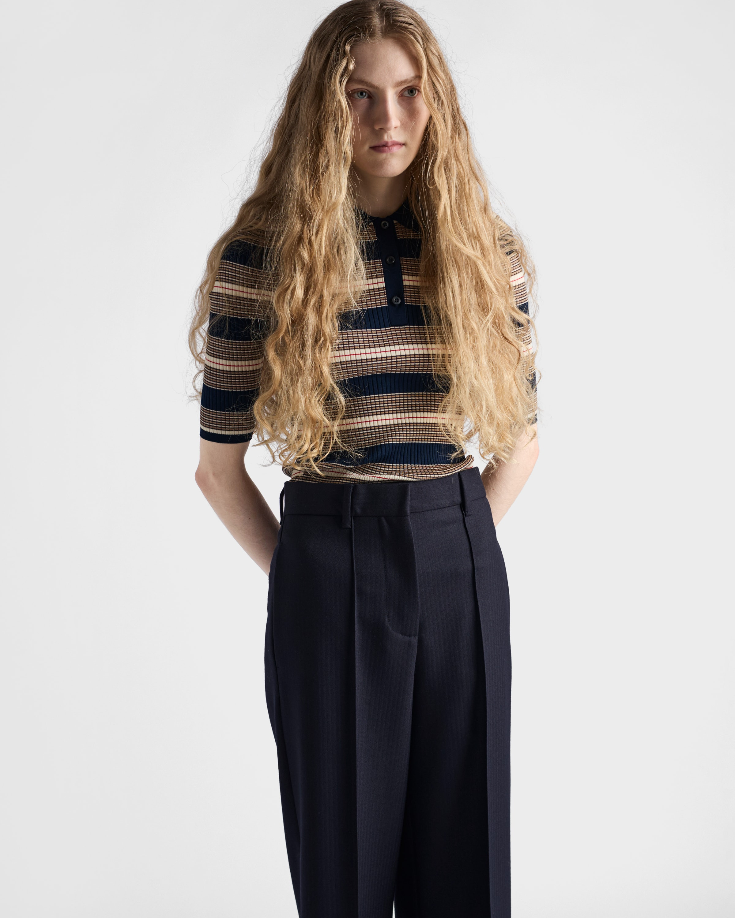 Striped cotton polo shirt - 6