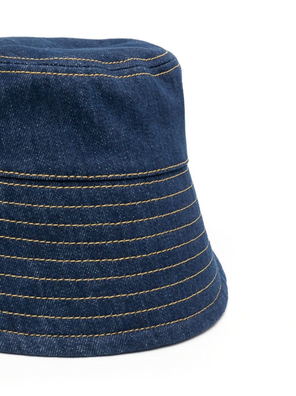 logo-embroidered denim bucket hat - 2