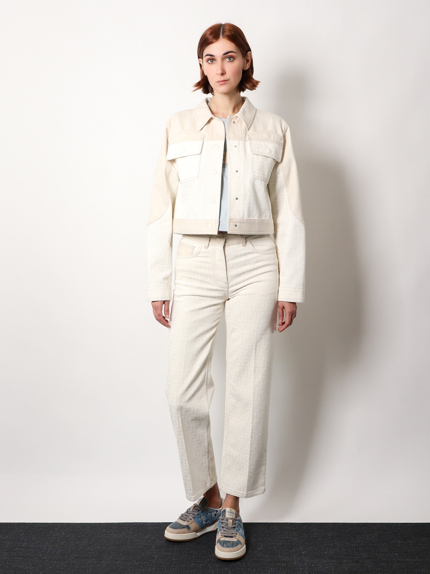 ジャケット Fendi White Ff Denim Jacket FENDI Ff off white denim jacket | worldclassfashion | REVERSIBLE
