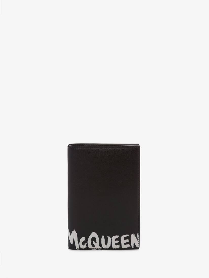 Mcqueen Graffiti Pocket Organizer in Black/white - 1