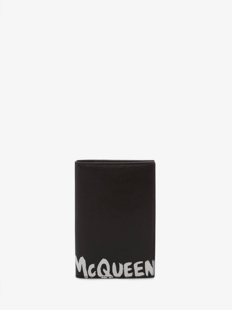 Mcqueen Graffiti Pocket Organizer in Black/white 1
