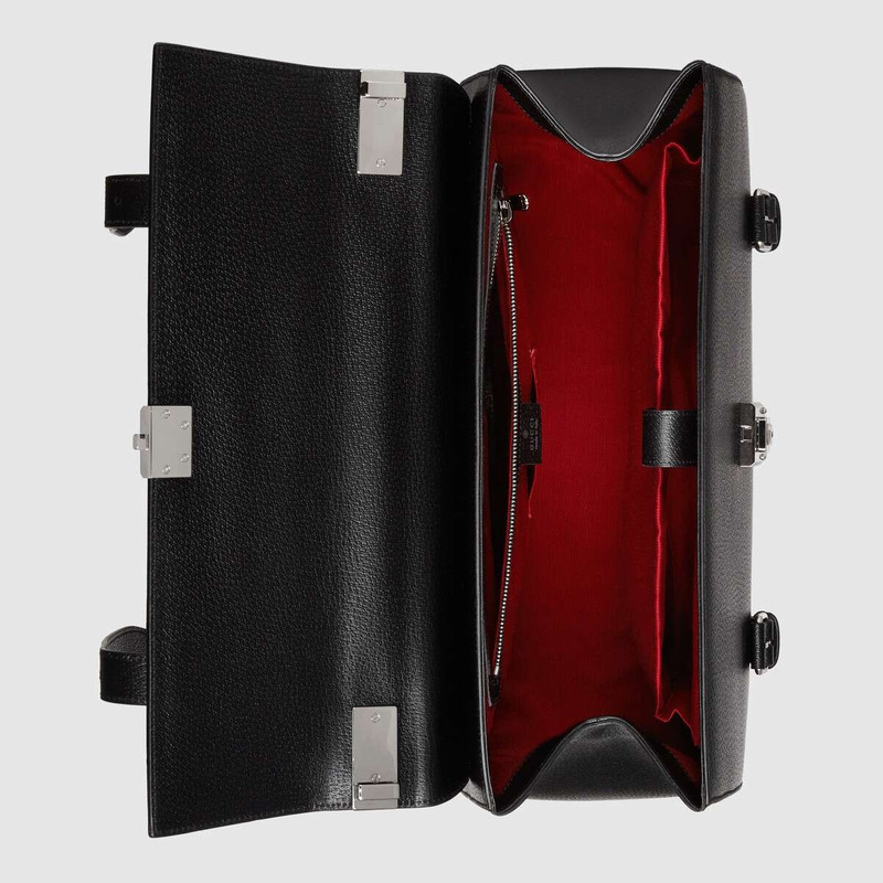 Leather medium briefcase 6