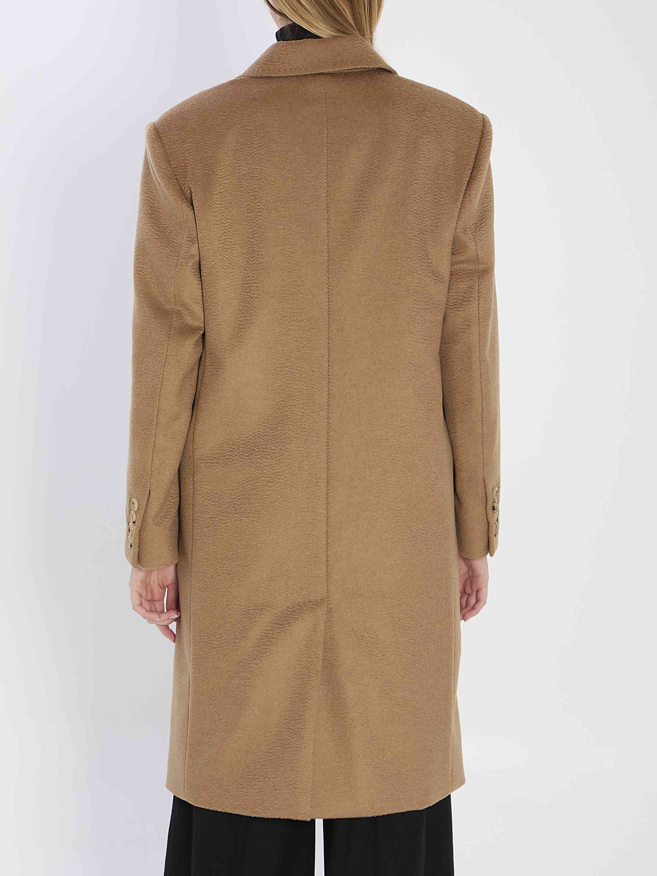Max Mara Women Double-Breasted Camel Coat - 4