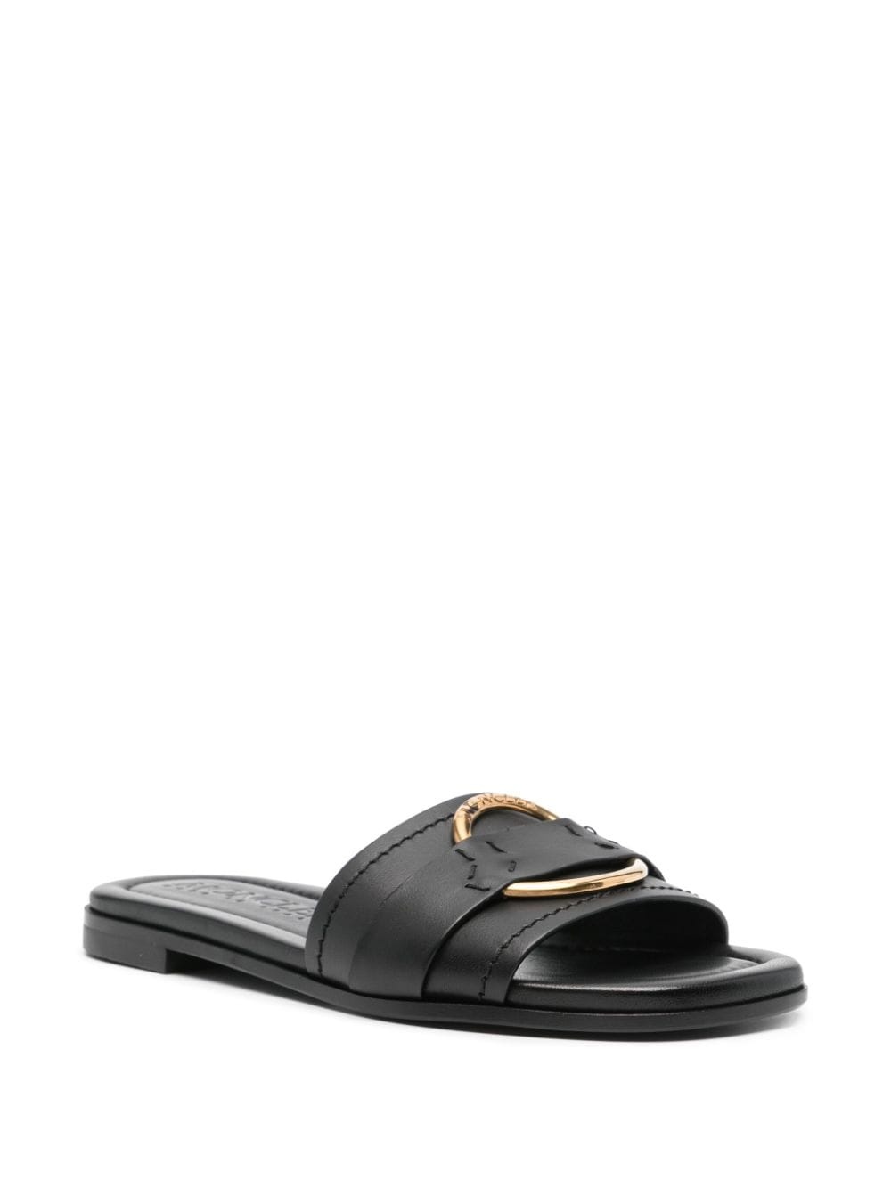 Bell leather slides - 2