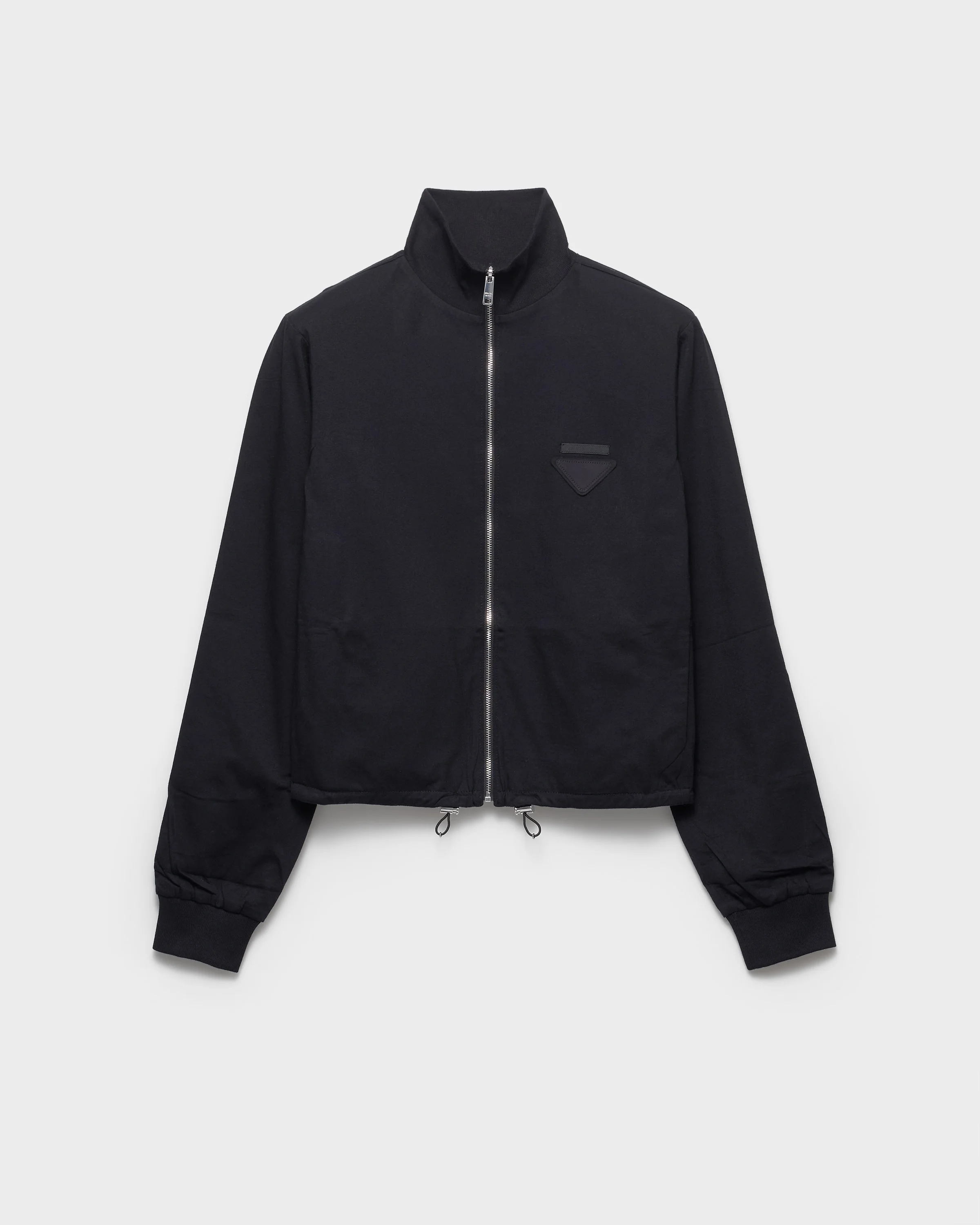 Reversible jersey zipper jacket with hood - 1