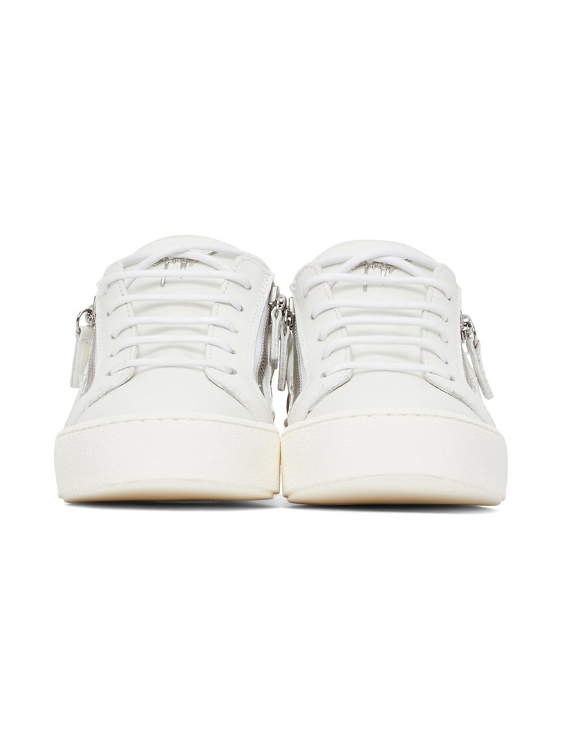 White & Beige Gail Sneakers 2