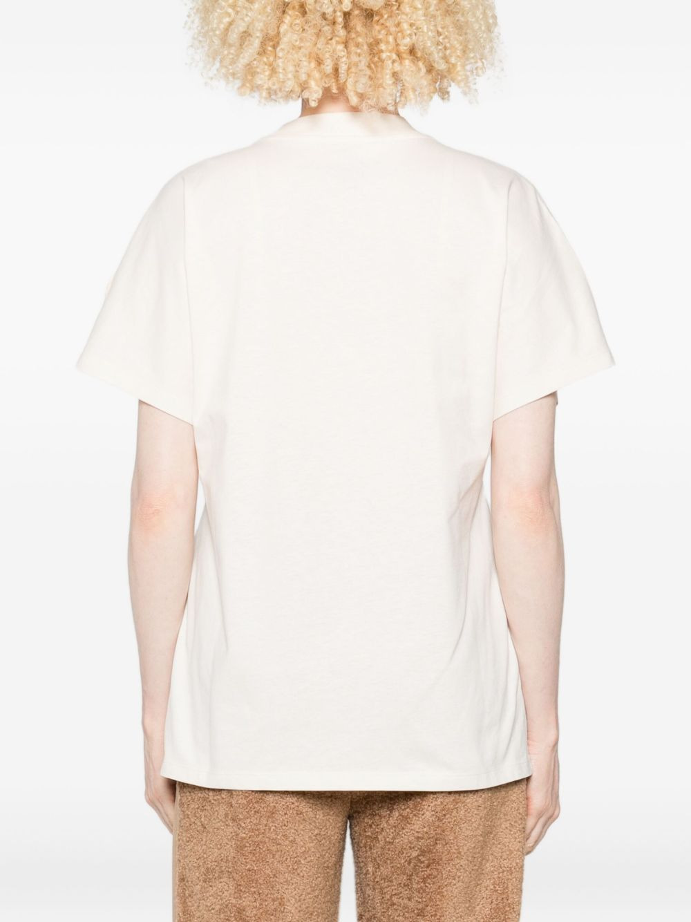logo-embroidered T-shirt - 4