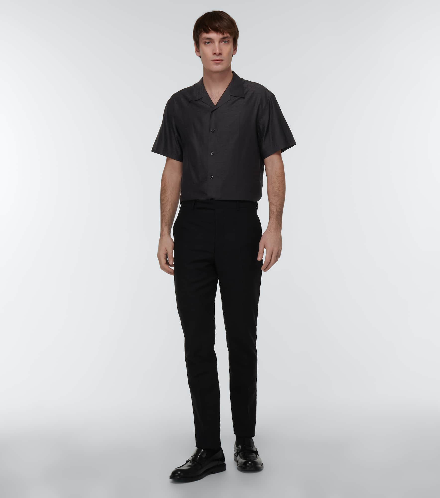 Silk and cotton bowling shirt - 2