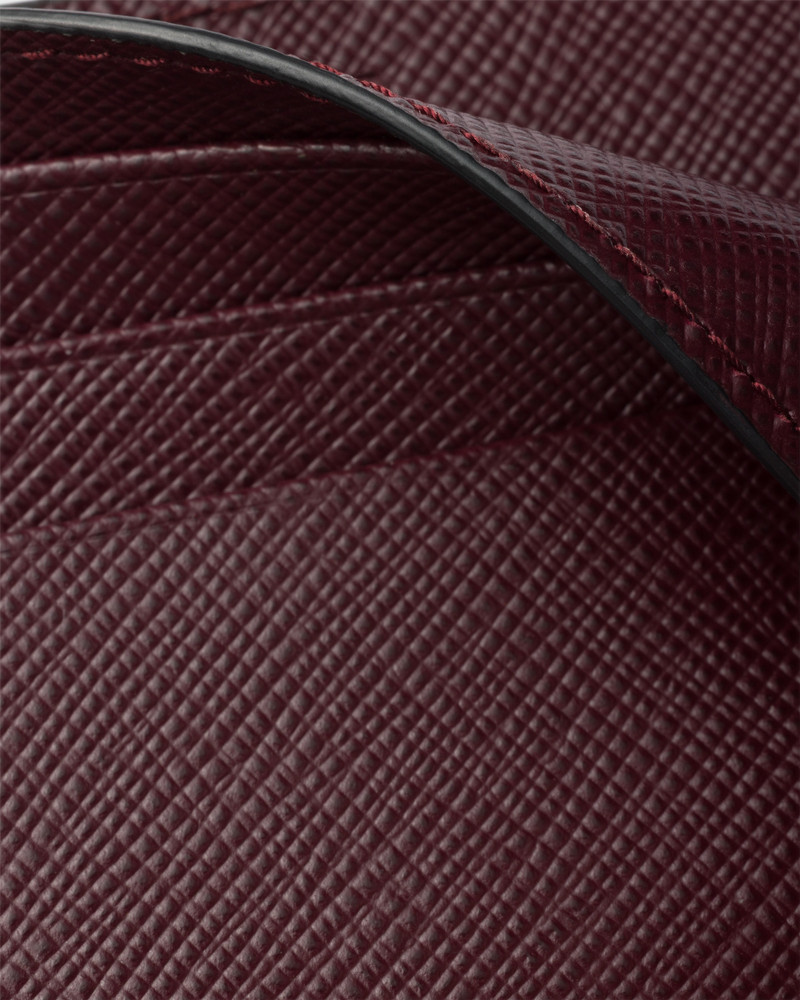 Prada Saffiano leather card holder outlook