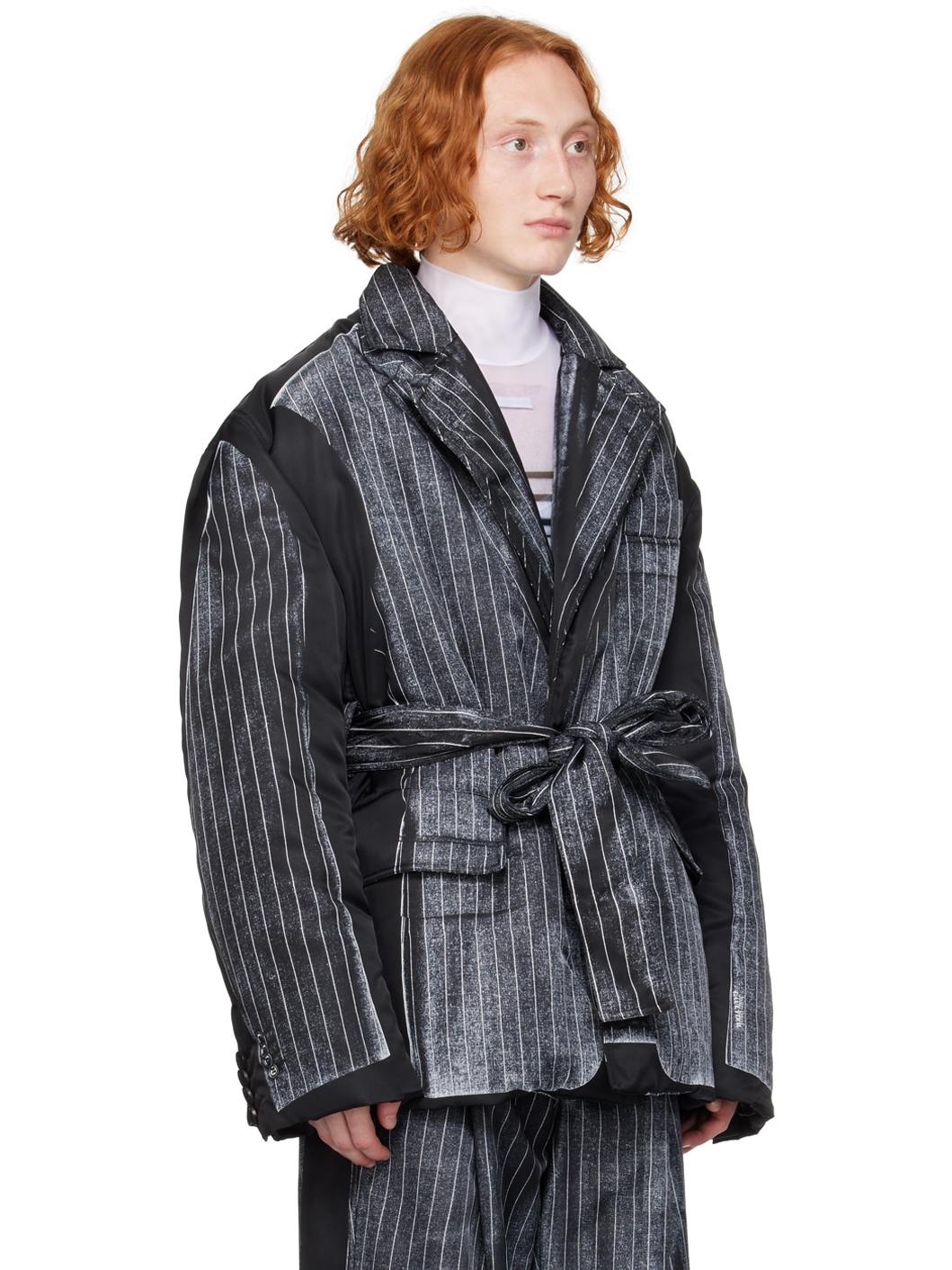Black 'The Trompe-L'œil' Padded Coat - 2