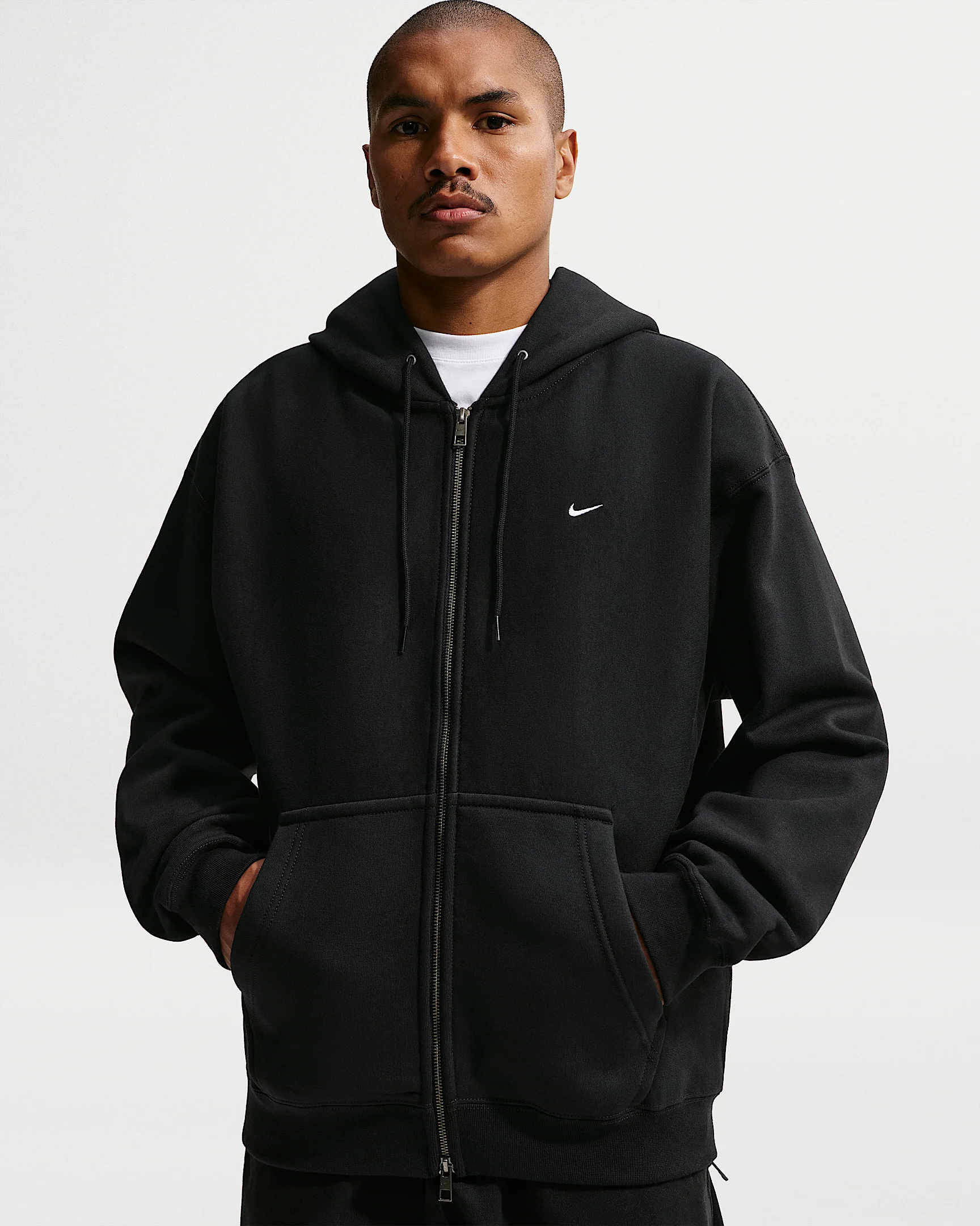 Nike Solo Swoosh Men's Full-Zip Fleece Hoodie - 1