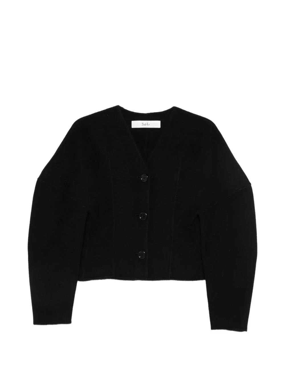 Shaped button-up cardigan - 1