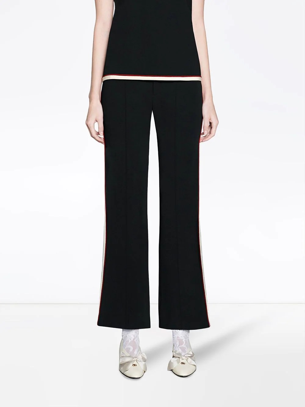 Viscose bootcut trousers - 3