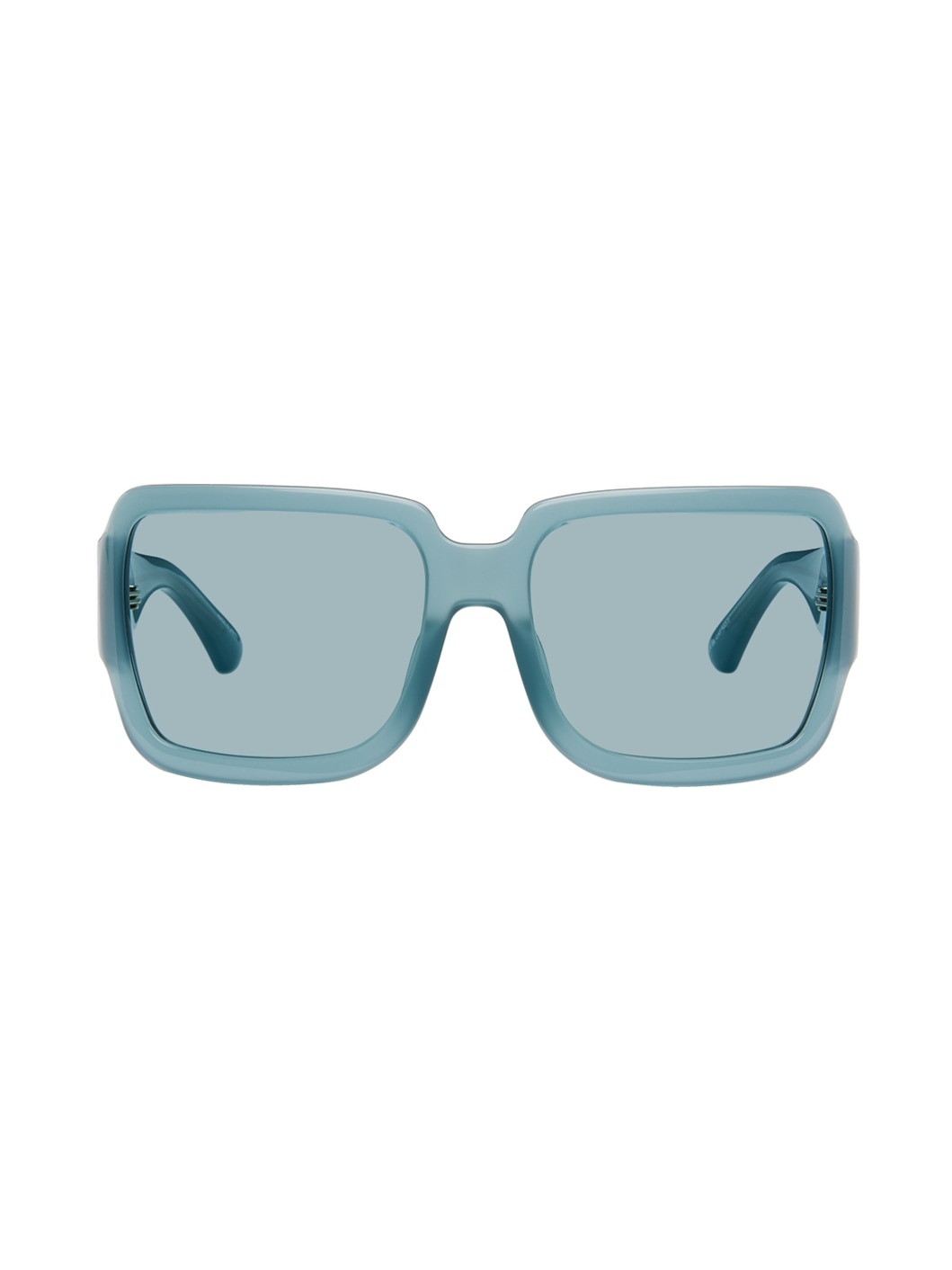 Blue Linda Farrow Edition Oversized Sunglasses - 1