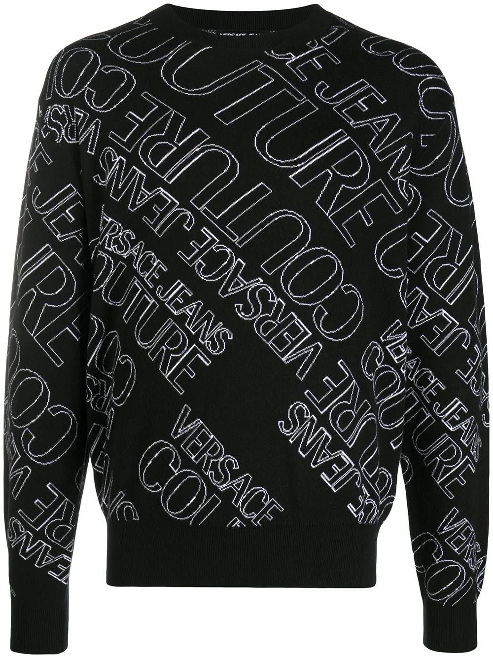 all-over logo print sweatshirt - 1