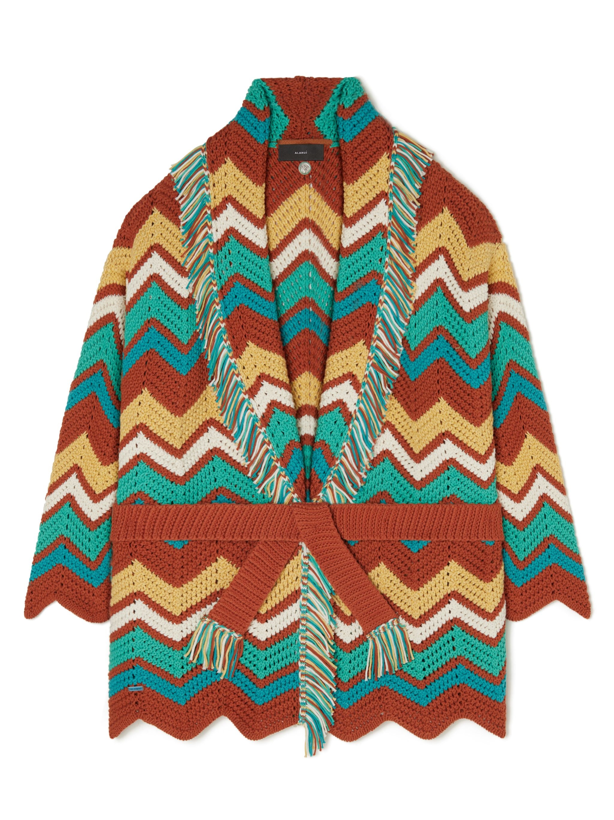 Kaleidoscopic Chevrn Cardigan - 6