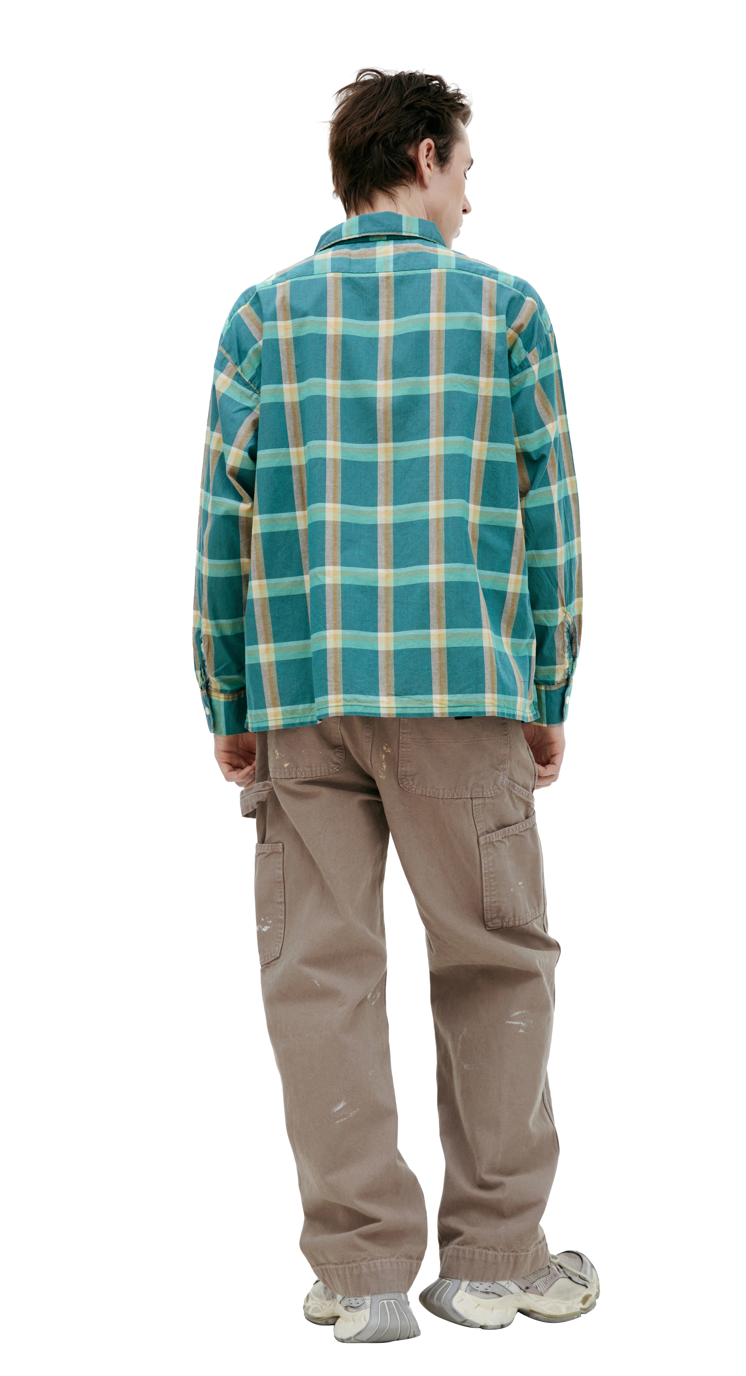 GREEN PLAID SHIRT - 3