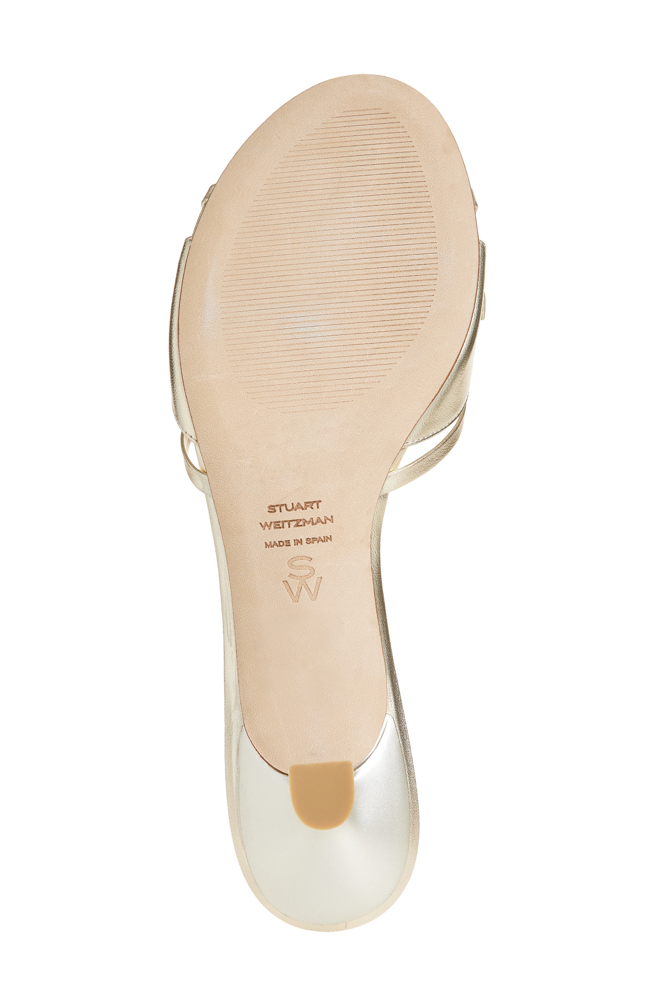 Stuart Weitzman Felicity Slide Sandal in Platino at Nordstrom - 6