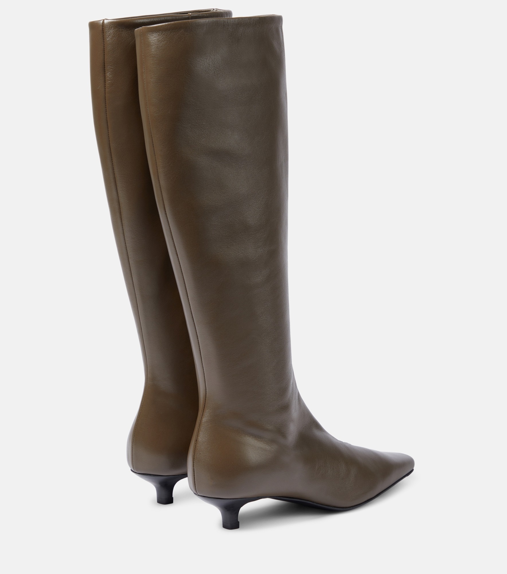 Leather knee-high boots - 3