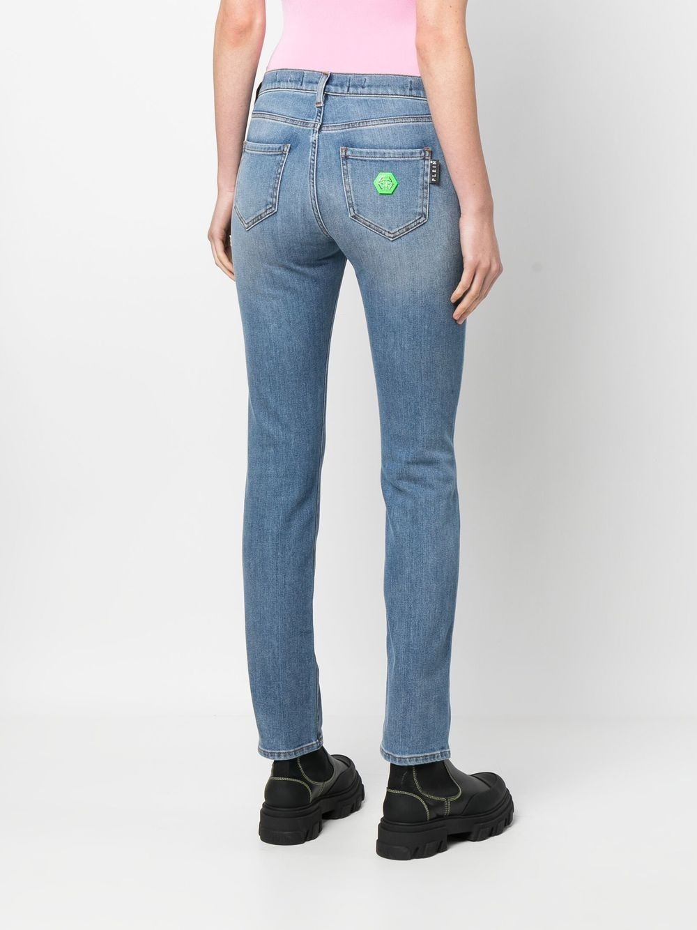 mid-rise slim-cut jeans - 4