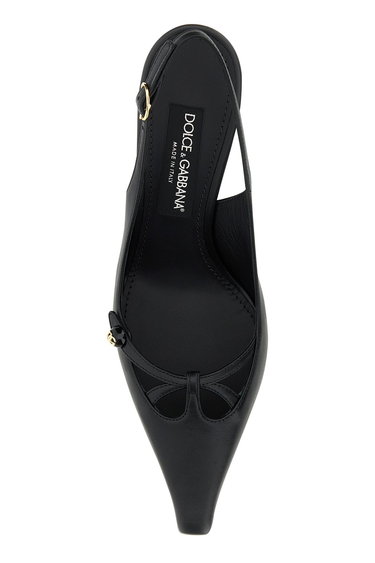 Black leather pumps - 4